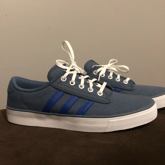 Adidas Kiel Mens Navy Canvas Shoes 